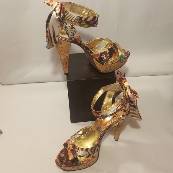 Lui Chung Katie Heels Platforms Sandals - Picture 5 of 8